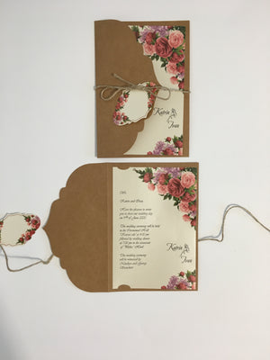 watercolor floral wedding cards - weddingcardsuk.com