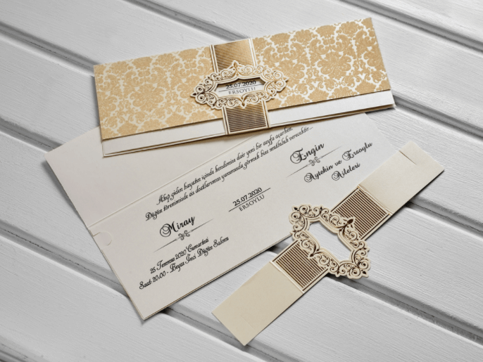 luxury gold crest wedding invitations uk