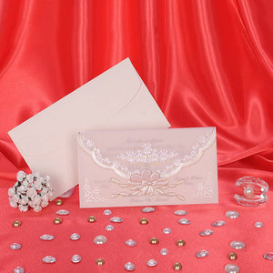luxury rise paper wedding invitations