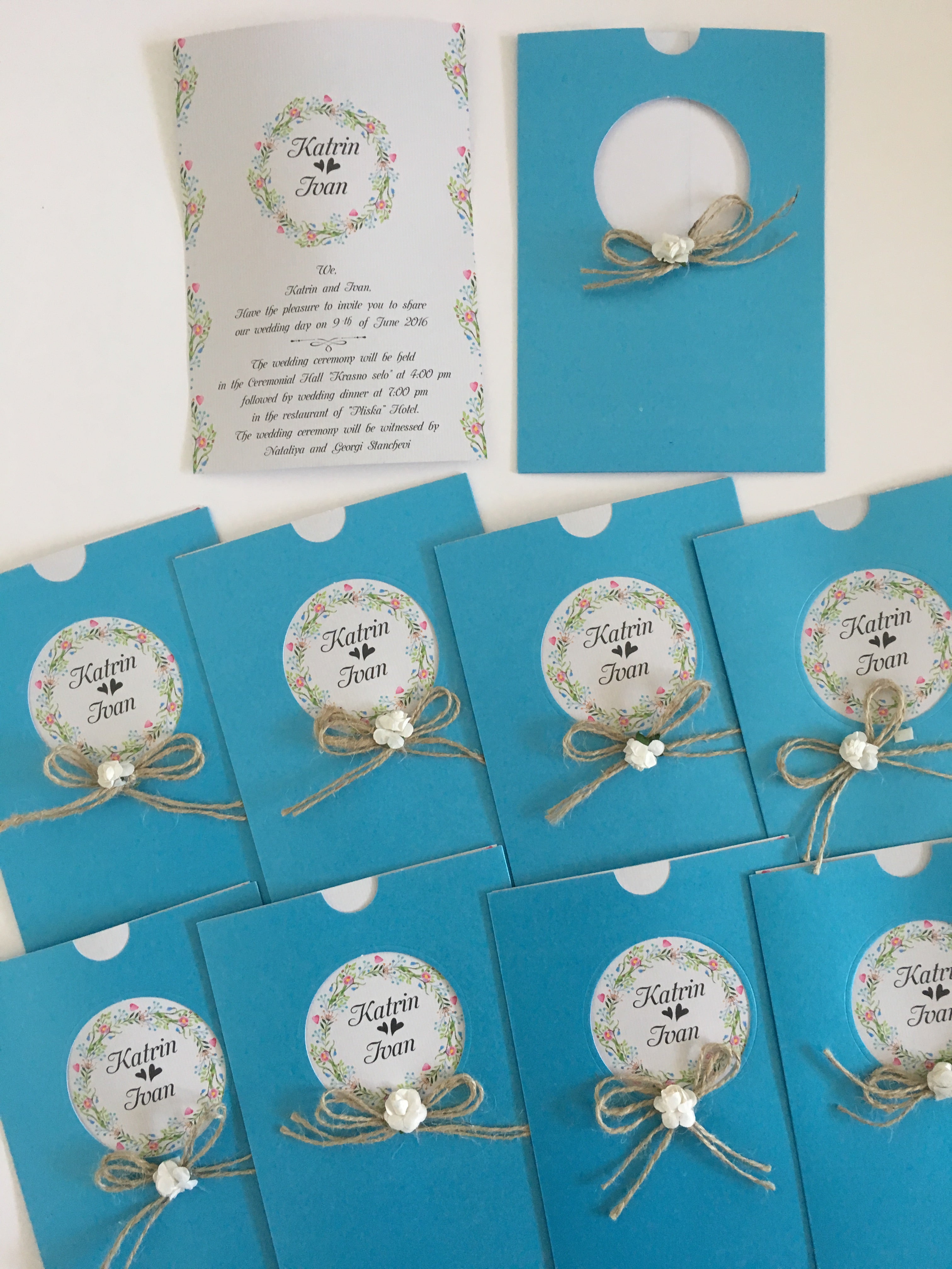 Turquoise Wedding invitations - weddingcardsuk.com