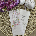 vintage floral pocket wedding invitations