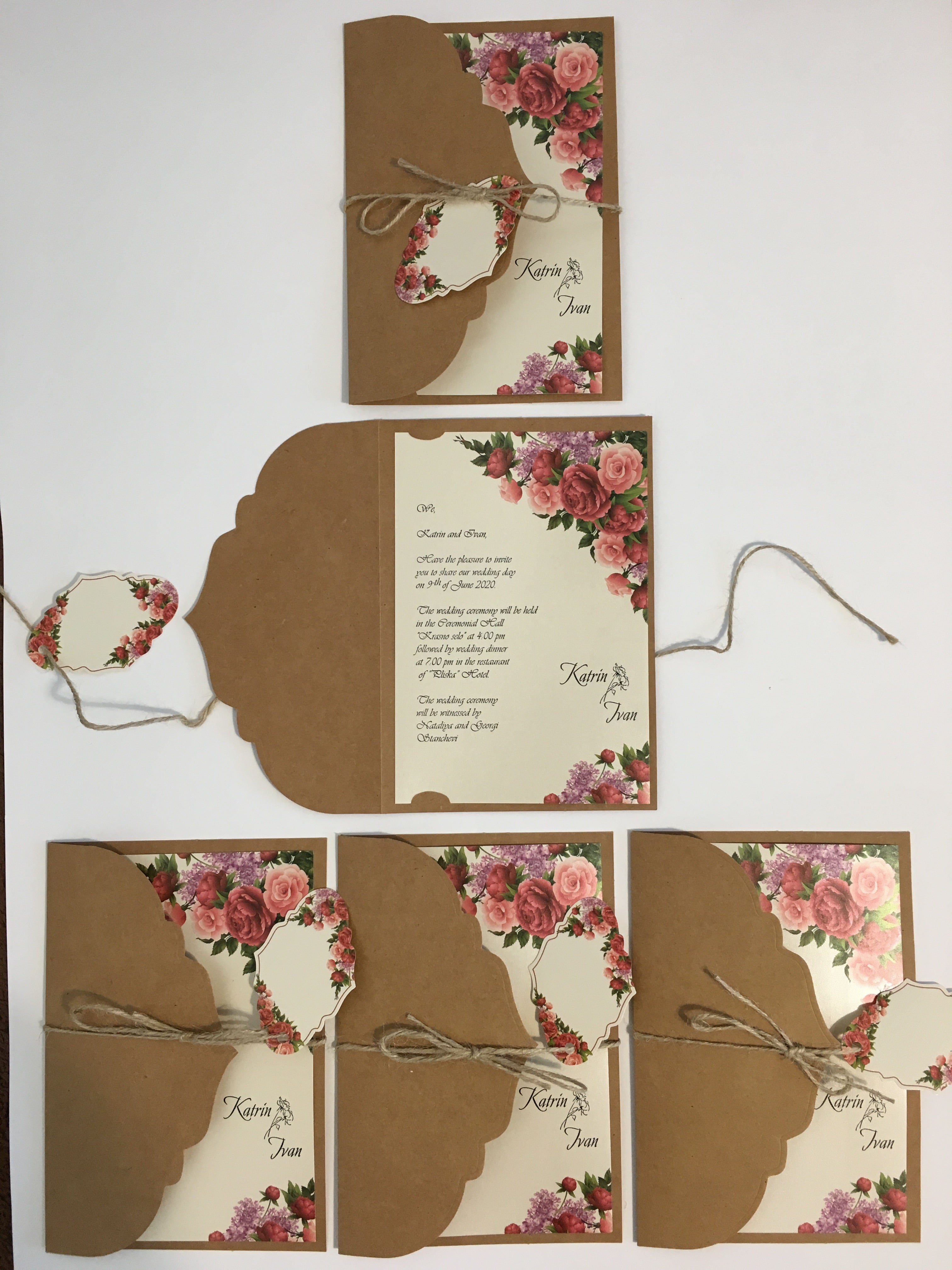 watercolor floral wedding invitations - weddingcardsuk.com