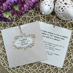 stylish vintage pocket wedding invitations