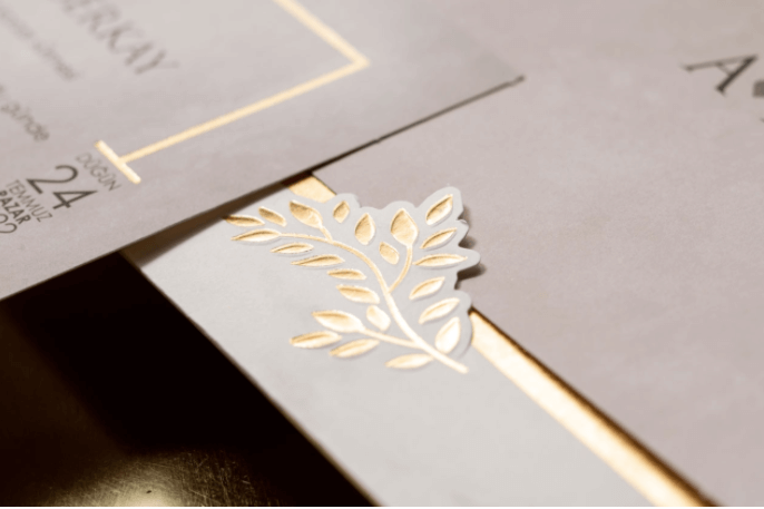 gold floral wedding invitations uk
