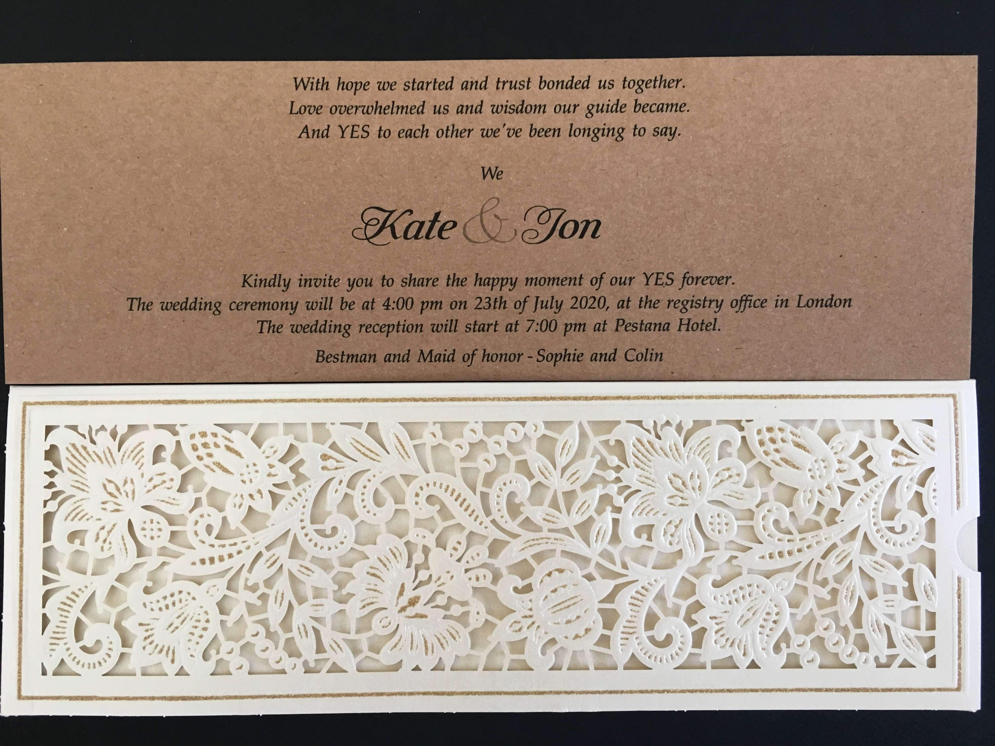 laser cut wedding invitations  - weddingcardsuk.com