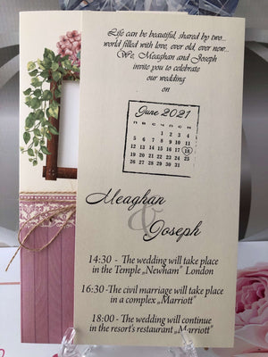 save the date floral cards - weddingcardsuk.com