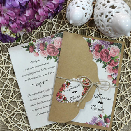 vintage floral wedding invitations - weddingcardsuk.com