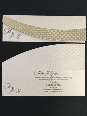 gold foil stamped wedding invitations - weddingcardsuk.com