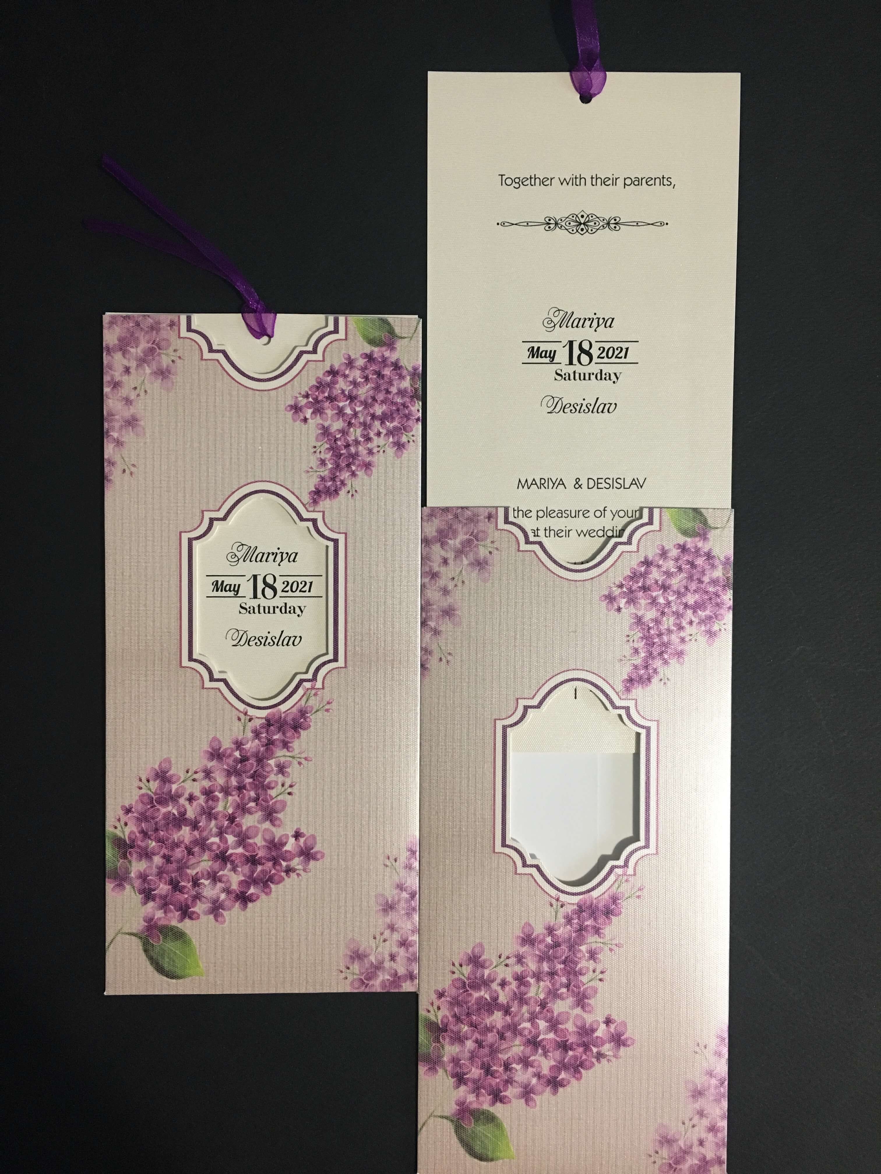 lilac wedding invitations - weddingcardsuk.com
