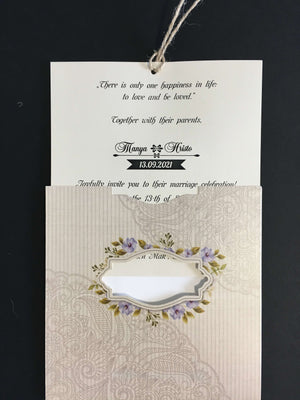 stylish vintage pocket wedding invitations uk