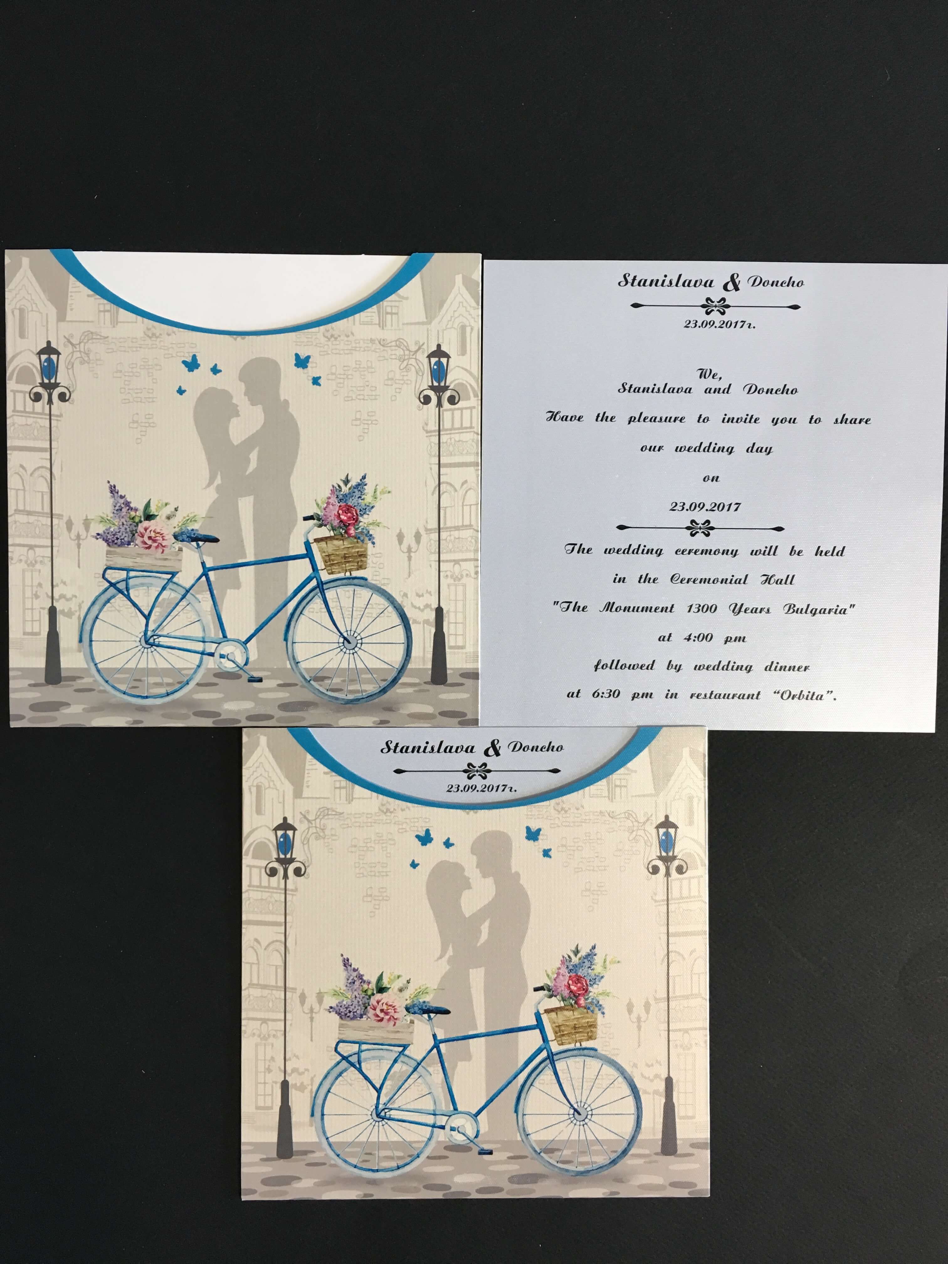 Bike Themed Wedding Invitations 